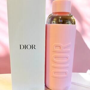 Dior Beauty Pink Glass Water Bottle Exclusive 550ml (Limited Edition)- NWOT
